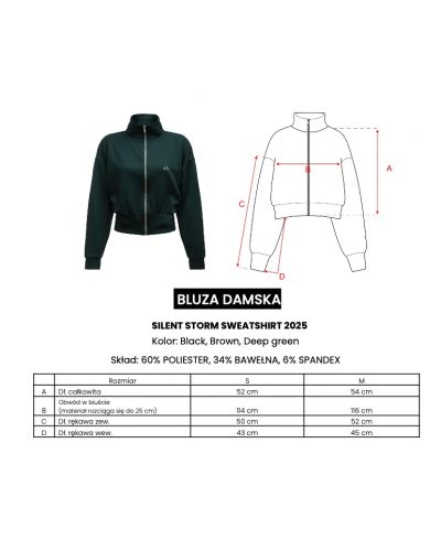 Bluza damska OLAVOGA SILENT STORM 2025 brąz - FashionPlace - 5