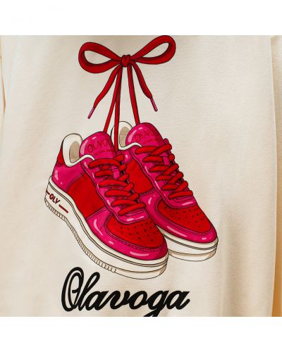 Bluza damska OLAVOGA FLINT 2025 ecru - FashionPlace - 6