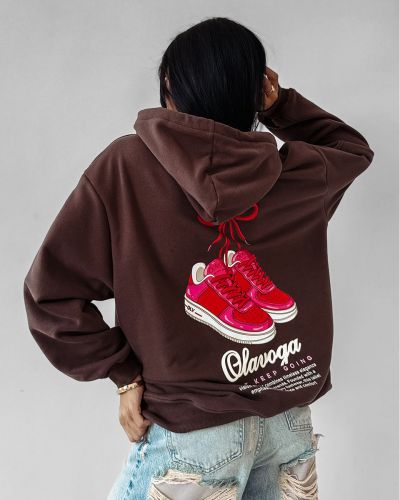 Bluza damska OLAVOGA FLINT 2025 brąz - FashionPlace - 2