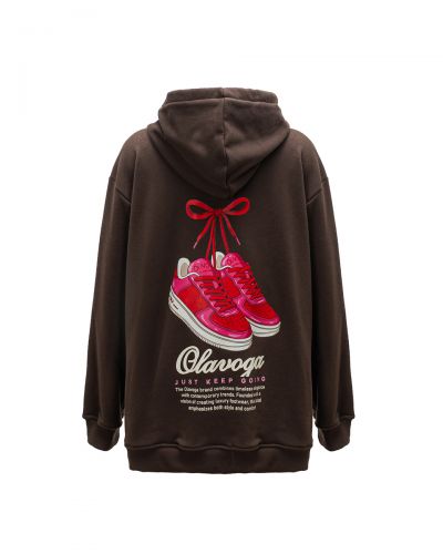 Bluza damska OLAVOGA FLINT 2025 brąz - FashionPlace - 6