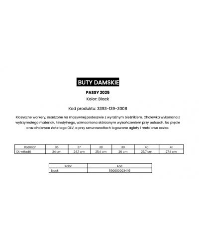 Workery damskie OLAVOGA PASSY 2025 czerń - FashionPlace - 10