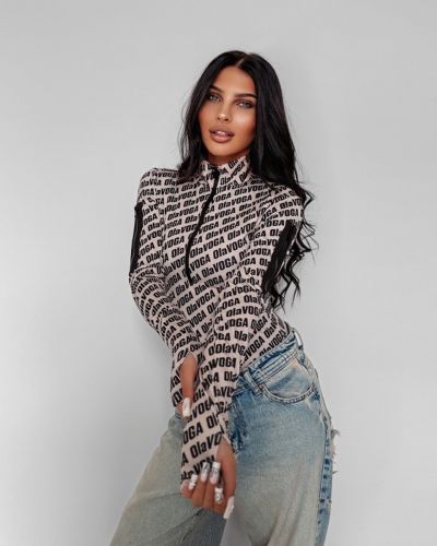 Body OLAVOGA GOLDEN FLOW 2025 beż/czerń - FashionPlace - 1