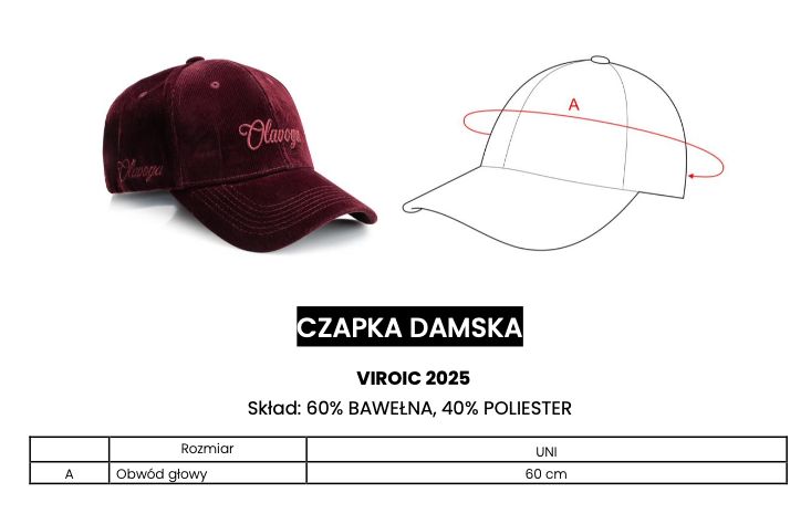 Czapka damska OLAVOGA VIROIC 2025 czerń