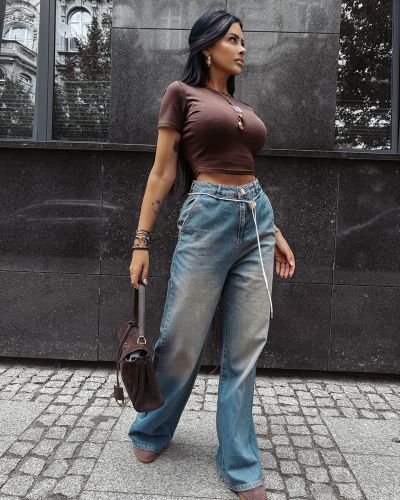 Spodnie damskie OLAVOGA KAAGE 2025 niebieskie - FashionPlace - 4