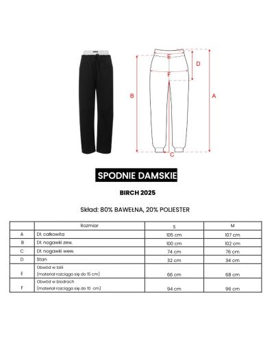 Spodnie damskie OLAVOGA BIRCH 2025 czerń - FashionPlace - 5