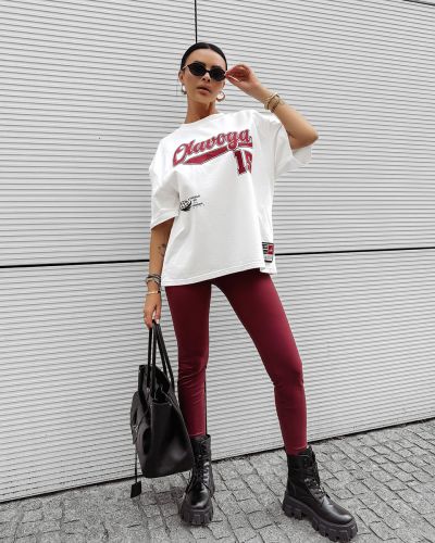 T-shirt damski OLAVOGA BULLYS 2025 ecru - FashionPlace - 2