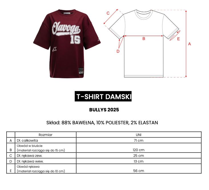 T-shirt damski OLAVOGA BULLYS 2025 ecru