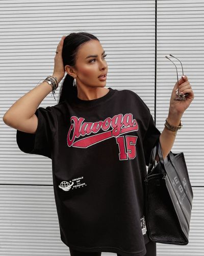 T-shirt damski OLAVOGA BULLYS 2025 czerń - FashionPlace - 3