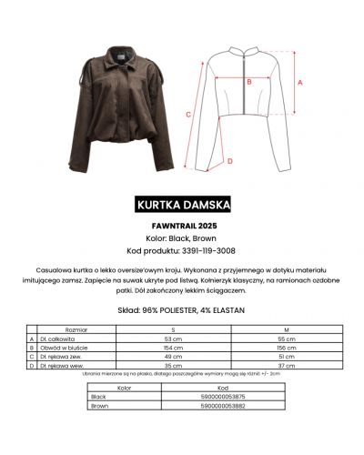 Kurtka damska OLAVOGA FAWNTRAIL 2025 czerń - FashionPlace - 5