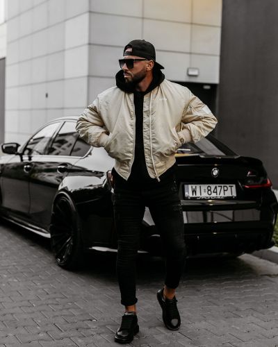 Kurtka męska OLAVOGA WOOLY 2025 beż - FashionPlace - 1