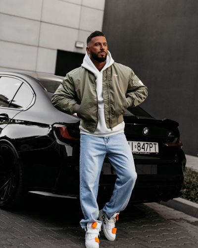 Kurtka męska OLAVOGA WOOLY 2025 khaki - FashionPlace - 1