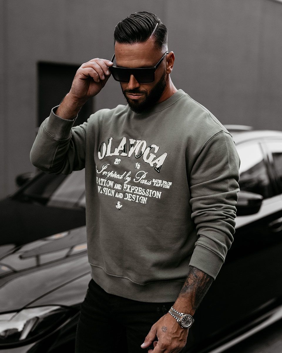 Bluza męska OLAVOGA VIROUS 2025 khaki