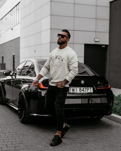 Bluza męska OLAVOGA VIROUS 2025 beż - FashionPlace - 2