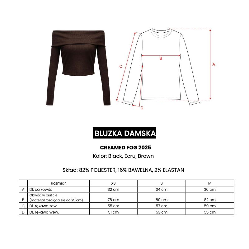Bluzka damska OLAVOGA CREAMED FOG 2025 ecru - FashionPlace - 1