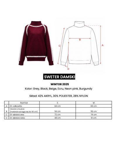 Sweter damski OLAVOGA WINTOR 2025 beż - FashionPlace - 4