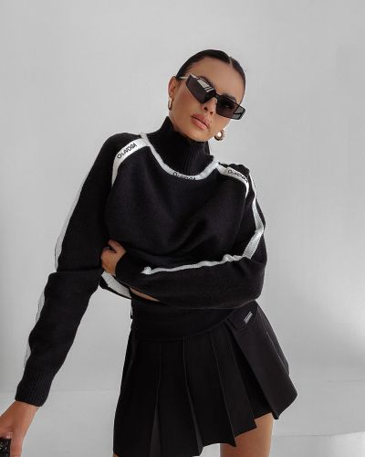 Sweter damski OLAVOGA WINTOR 2025 czerń - FashionPlace - 3