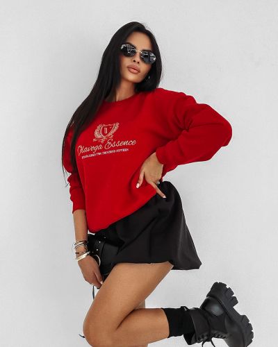 Bluza damska OLAVOGA FALL ESSENCE 2025 czerwień - FashionPlace - 1