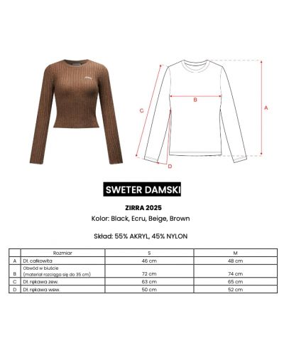 Sweter damski OLAVOGA ZIRRA 2025 beż - FashionPlace - 4