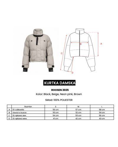 Kurtka damska OLAVOGA ROOSEN 2025 czerń - FashionPlace - 6