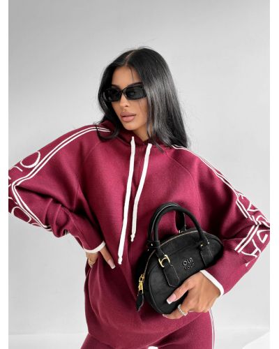 Komplet damski OLAVOGA LAROSE 2025 burgund - FashionPlace - 5