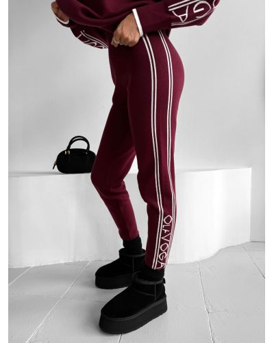 Komplet damski OLAVOGA LAROSE 2025 burgund - FashionPlace - 6