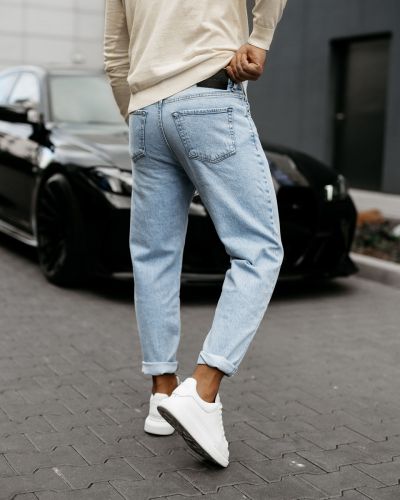 Spodnie męskie OLAVOGA RAVIS 2025 niebieskie - FashionPlace - 3