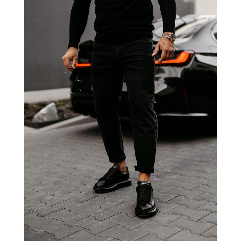Spodnie męskie OLAVOGA RAVIS 2025 czerń - FashionPlace - 1