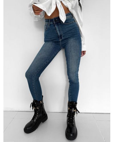 Spodnie damskie OLAVOGA VIO 2025 ciemny jeans - FashionPlace - 3