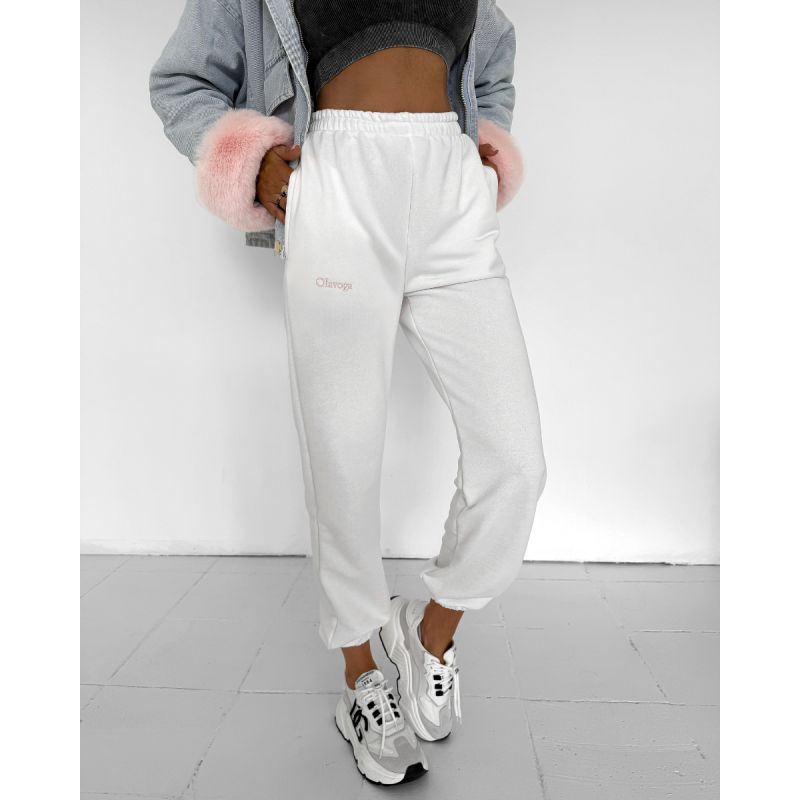 Spodnie damskie OLAVOGA DEWDROP 2025 ecru - FashionPlace - 1