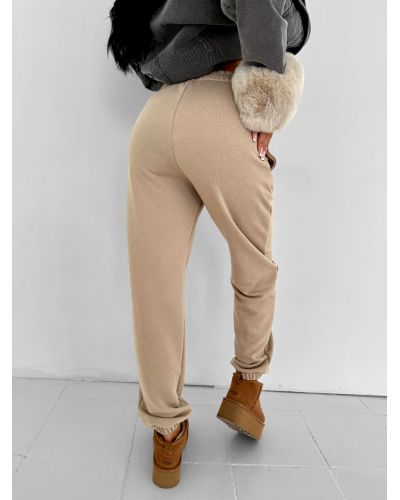 Spodnie damskie OLAVOGA DEWDROP 2025 beż - FashionPlace - 3
