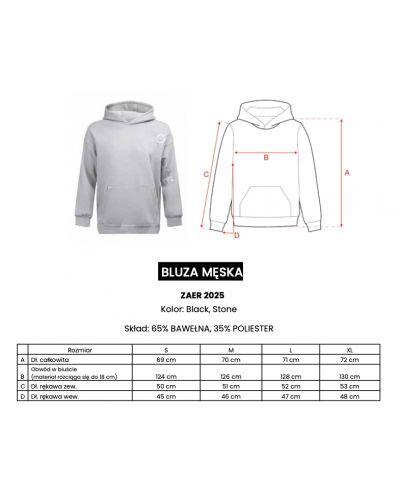 Bluza męska OLAVOGA ZAER 2025 szara - FashionPlace - 3