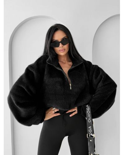 Bluza damska OLAVOGA OATWOOD 2025 czerń - FashionPlace - 2