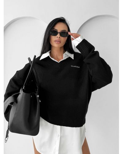 Sweter damski OLAVOGA ZOTO 2025 czerń - FashionPlace - 3