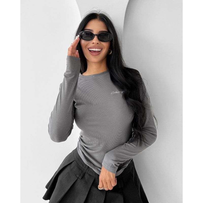 Bluzka damska OLAVOGA SAE 2025 ciemny szary - FashionPlace - 1