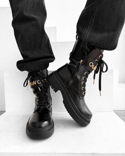 Workery damskie OLAVOGA DICE 2024 czerń - FashionPlace - 1