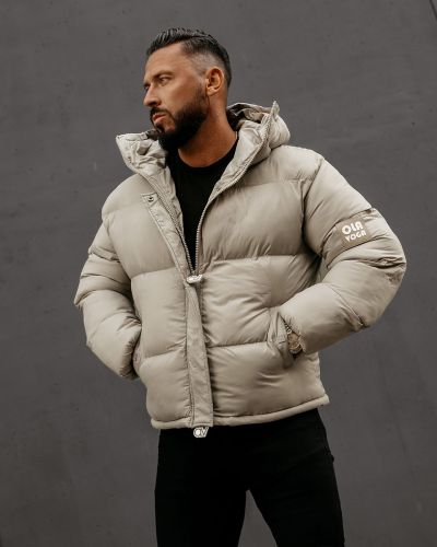 Kurtka męska OLAVOGA CASTE 2025 beż - FashionPlace - 1