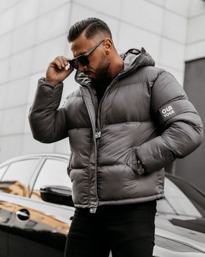 Kurtka męska OLAVOGA CASTE 2025 grafit - FashionPlace - 1