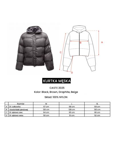 Kurtka męska OLAVOGA CASTE 2025 brąz - FashionPlace - 3