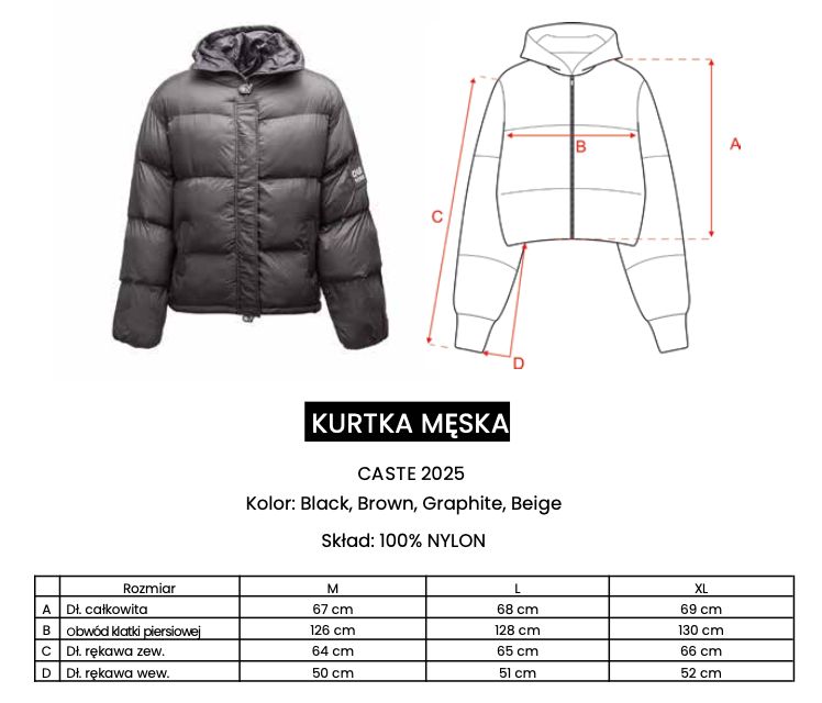 Kurtka męska OLAVOGA CASTE 2025 grafit