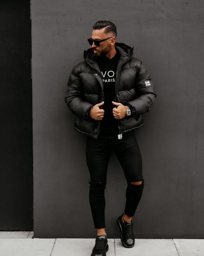 Kurtka męska OLAVOGA CASTE 2025 czerń - FashionPlace - 1