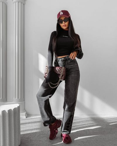 Spodnie damskie OLAVOGA NIDO 2025 czerń - FashionPlace - 1