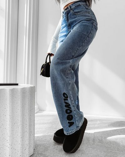 Spodnie damskie OLAVOGA NIDO 2025 niebieskie - FashionPlace - 2