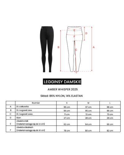 Legginsy OLAVOGA AMBER WHISPER 2025 brąz - FashionPlace - 5