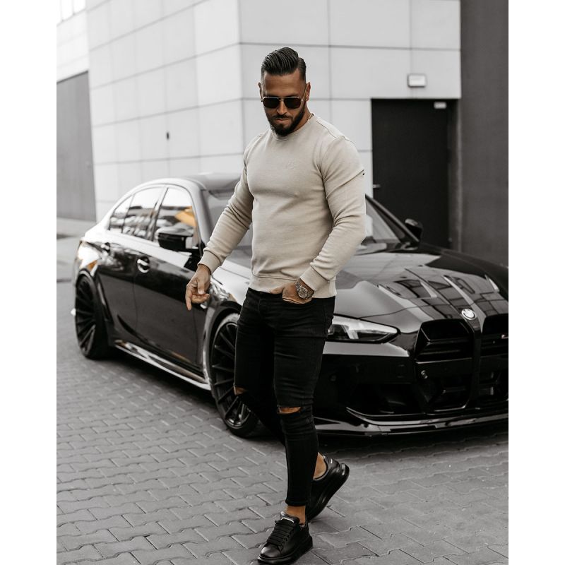 Bluza męska OLAVOGA LIWOTI 2025 beż - FashionPlace - 1