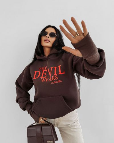 Bluza damska OLAVOGA SASSY MUSE 2025 brąz - FashionPlace - 1