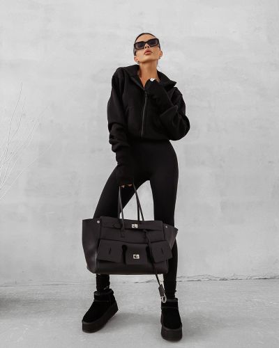 Bluza damska OLAVOGA SWEET HARMONY 2025 czerń - FashionPlace - 1