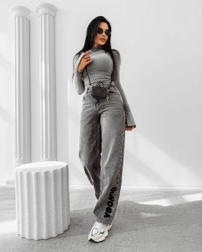 Bluzka damska OLAVOGA AUTUMN HUG 2025 szary - FashionPlace - 3
