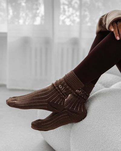 Skarpetki damskie OLAVOGA STELLO 2025 brąz - FashionPlace - 2