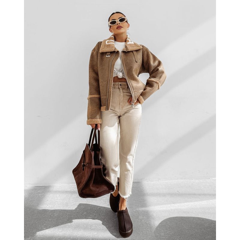 Kurtka damska OLAVOGA LENNOX 2025 beż - FashionPlace - 1