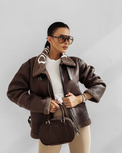 Kurtka damska OLAVOGA LENNOX 2025 brąz - FashionPlace - 1